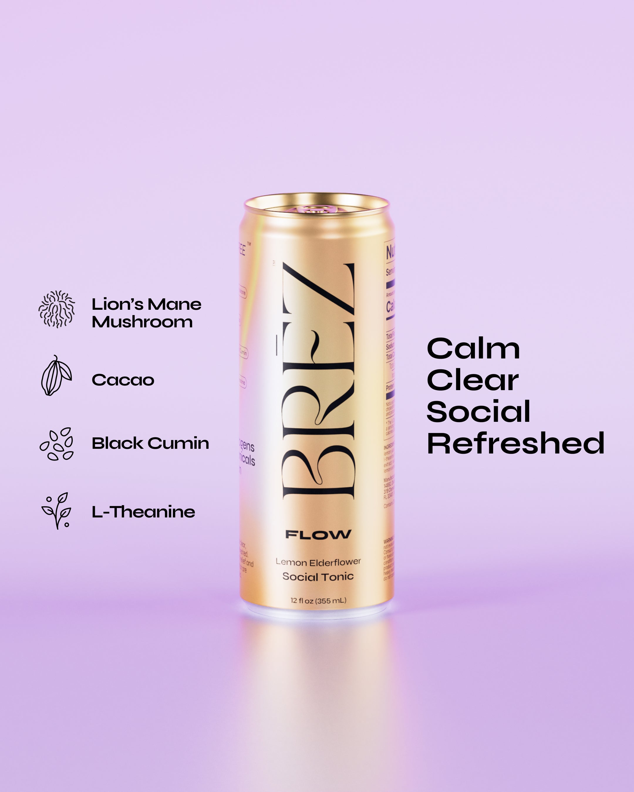 Adaptogen Trio | Non-Alcoholic Seltzers | BRĒZ
