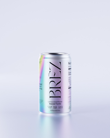Lemon Elderflower 7.5oz | Non-Alcoholic Seltzers | BRĒZ